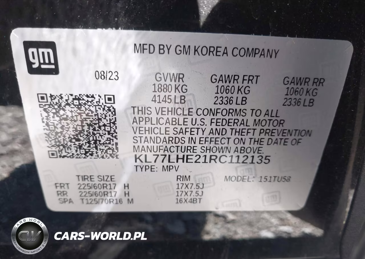 2024 Chevrolet Trax Fwd Lt VIN:KL77LHE21RC112135 - 9
