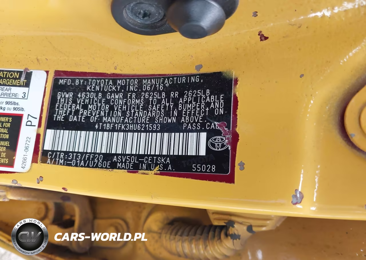 2017 Toyota Camry Se VIN:4T1BF1FK3HU621593 - 9