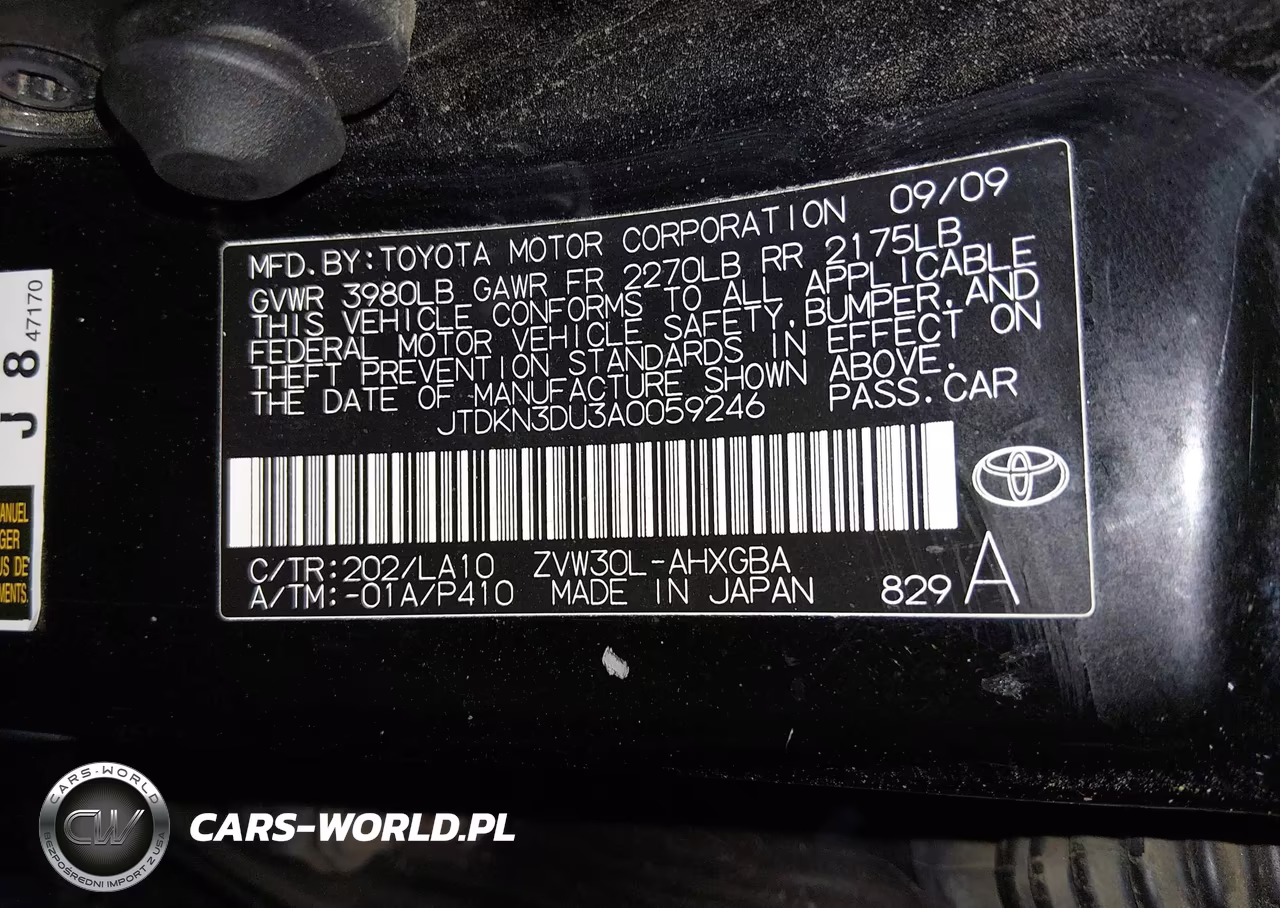 2010 Toyota Prius Iv VIN:JTDKN3DU3A0059246 - 9