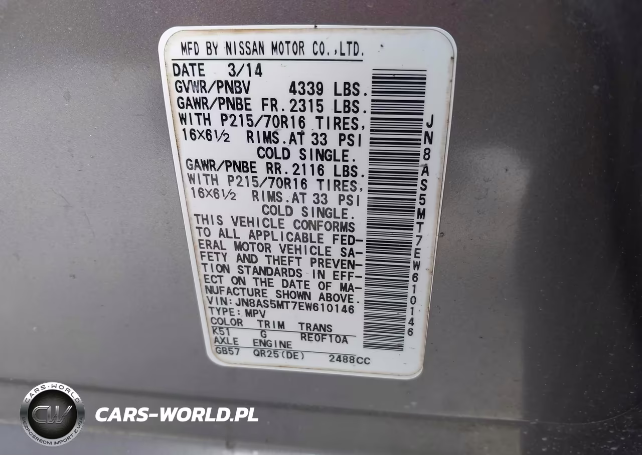 2014 Nissan Rogue Select S VIN:JN8AS5MT7EW610146 - 9