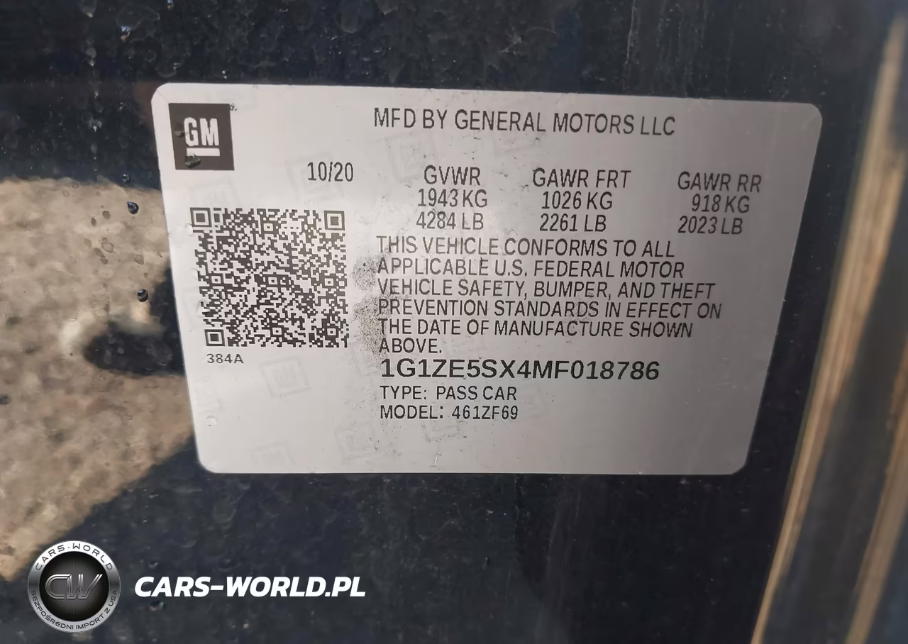 2021 Chevrolet Malibu Fwd Premier VIN:1G1ZE5SX4MF018786 - 9