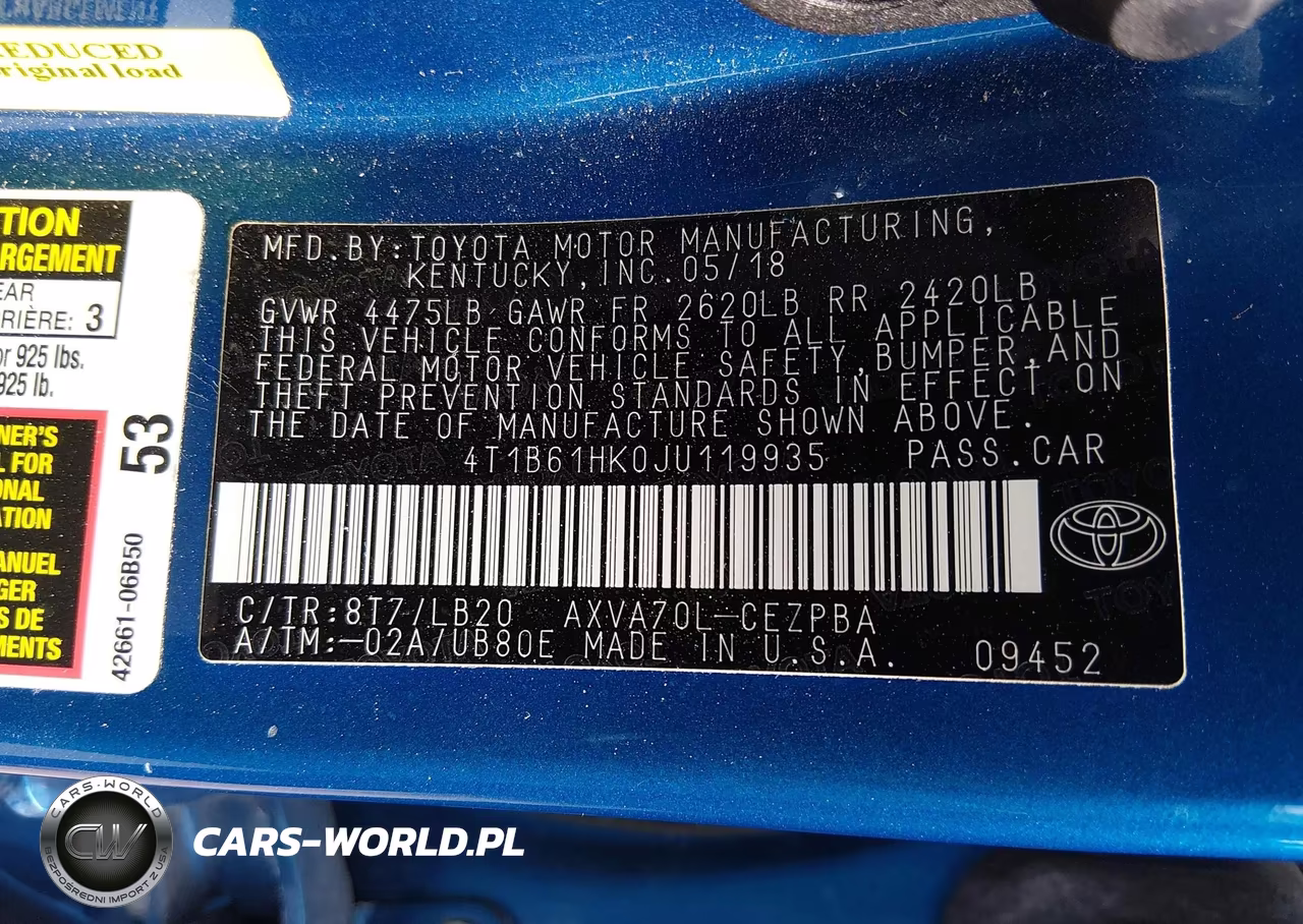 2018 Toyota Camry Xse VIN:4T1B61HK0JU119935 - 9