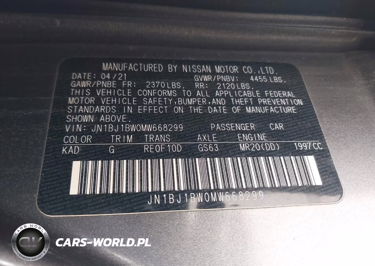 2021 Nissan Rogue Sport Sv Awd Xtronic Cvt VIN:JN1BJ1BW0MW668299 - 9
