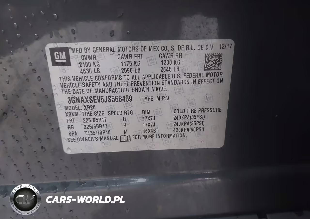 2018 Chevrolet Equinox Lt VIN:3GNAXSEV5JS568469 - 9