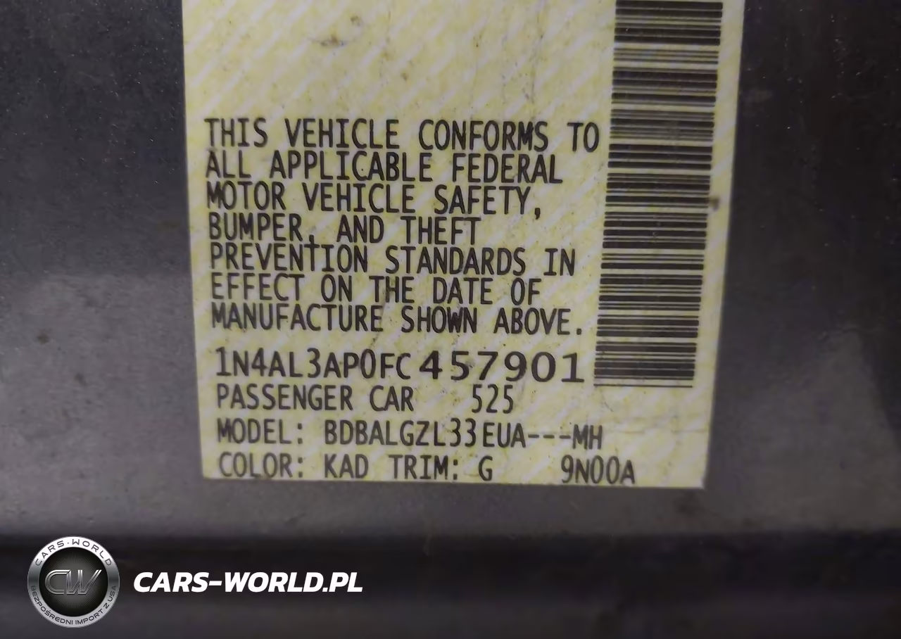 2015 Nissan Altima 2.5 S VIN:1N4AL3AP0FC457901 - 9