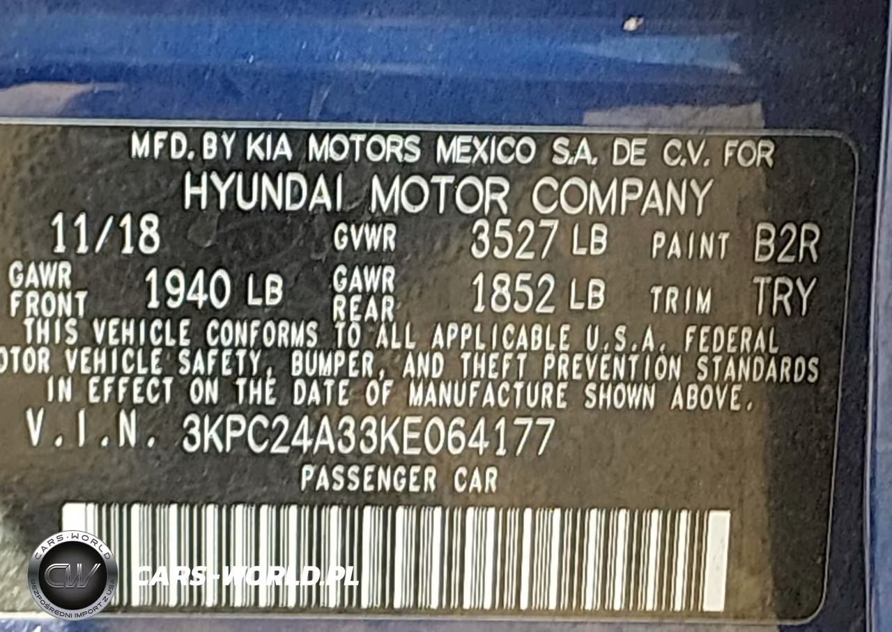 2019 Hyundai Accent Se VIN:3KPC24A33KE064177 - 9