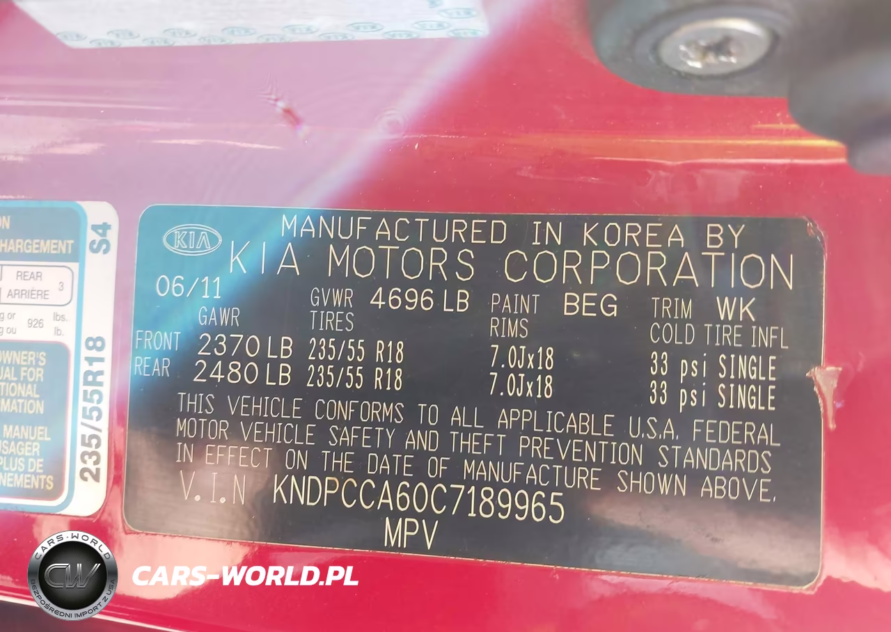 2012 Kia Sportage Sx VIN:KNDPCCA60C7189965 - 9
