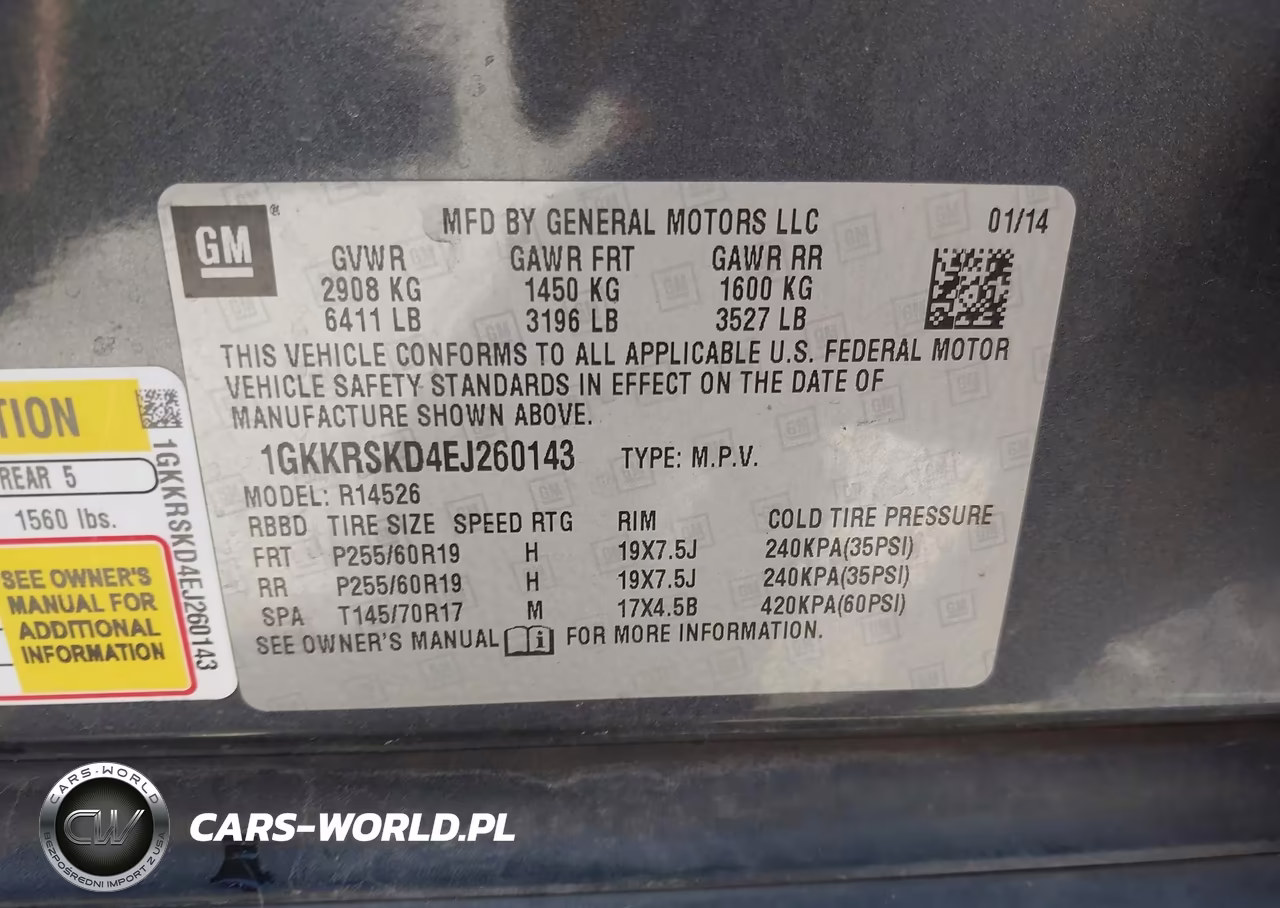 2014 GMC Acadia Slt VIN:1GKKRSKD4EJ260143 - 9