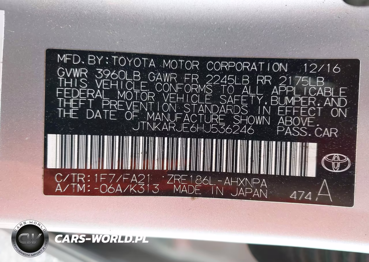 2017 Toyota Corolla Im VIN:JTNKARJE6HJ536246 - 9