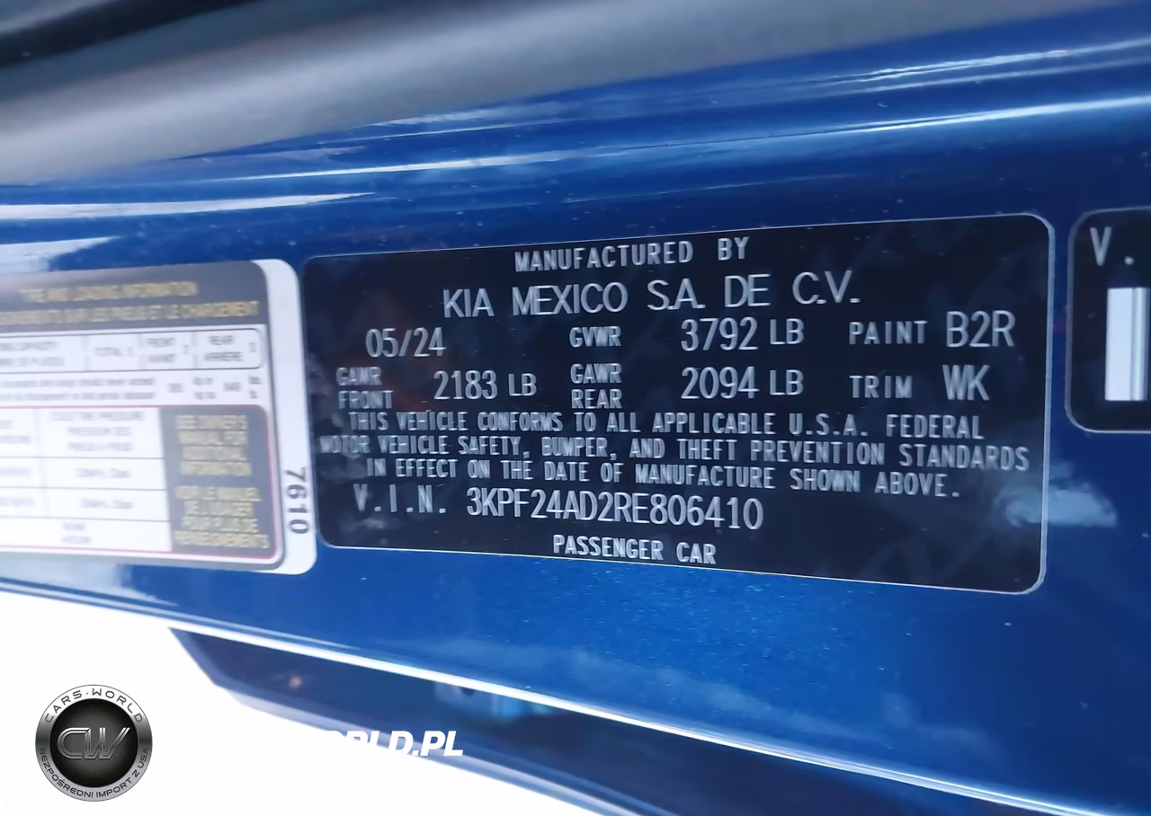 2024 Kia Forte Lxs VIN:3KPF24AD2RE806410 - 9