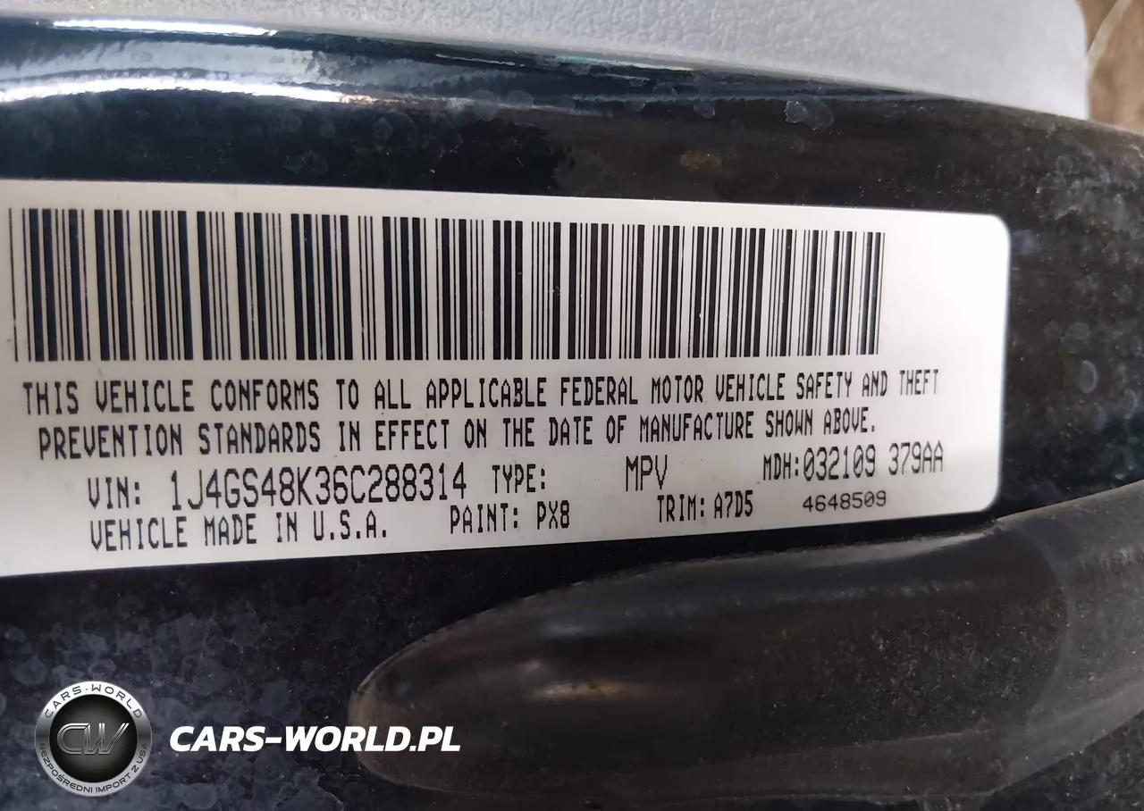2006 Jeep Grand Cherokee Laredo VIN:1J4GS48K36C288314 - 9