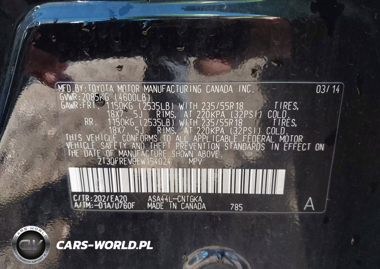 2014 Toyota Rav4 Limited VIN:2T3DFREV9EW154024 - 9