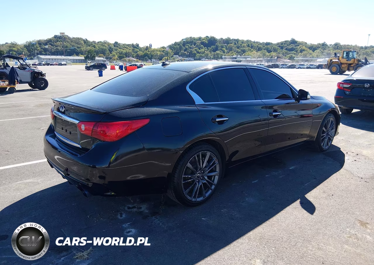 2016 Infiniti Q50 3.0T Red Sport 400 VIN:JN1FV7AR8GM450650 - 4