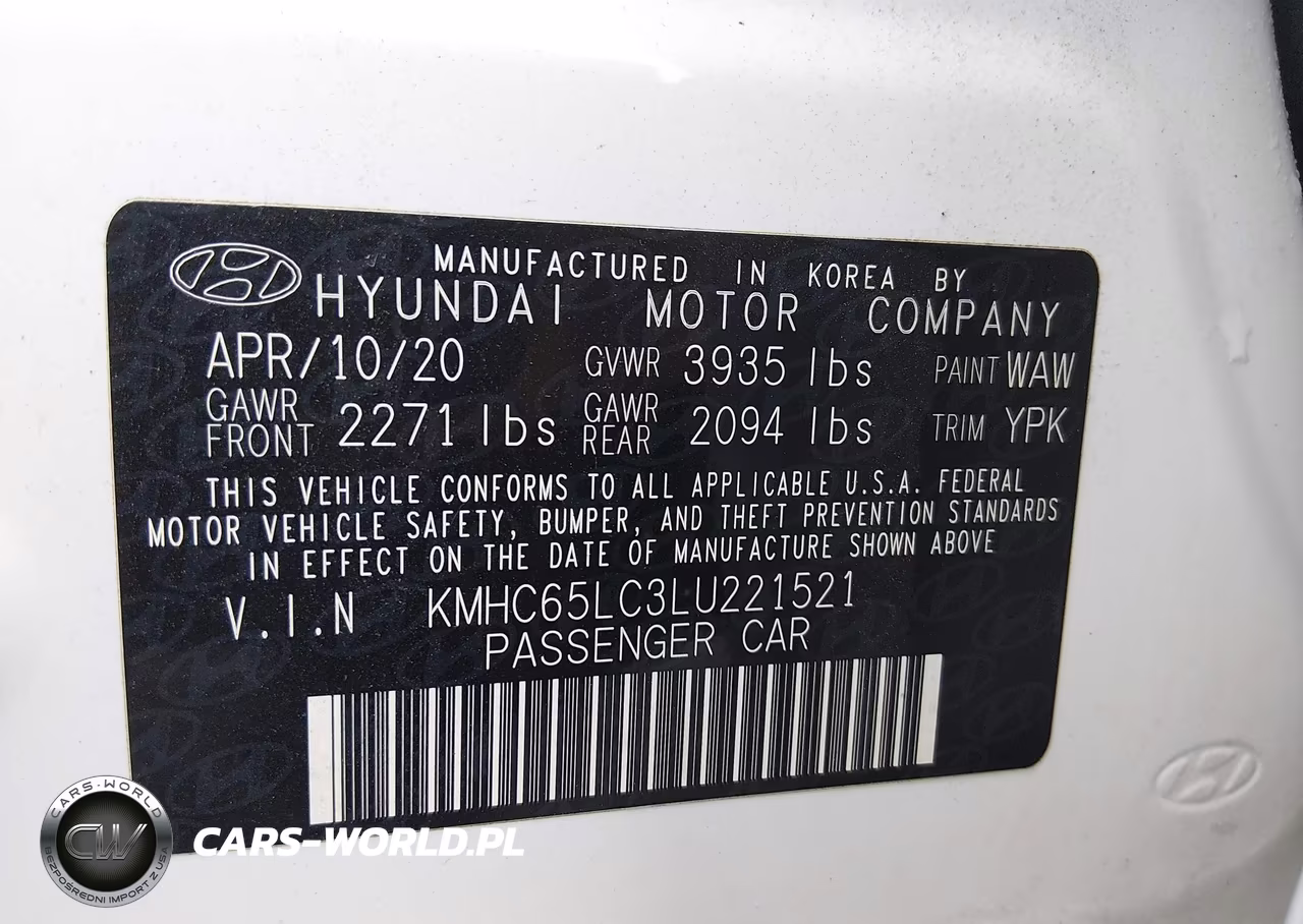 2020 Hyundai Ioniq Hybrid Blue VIN:KMHC65LC3LU221521 - 9