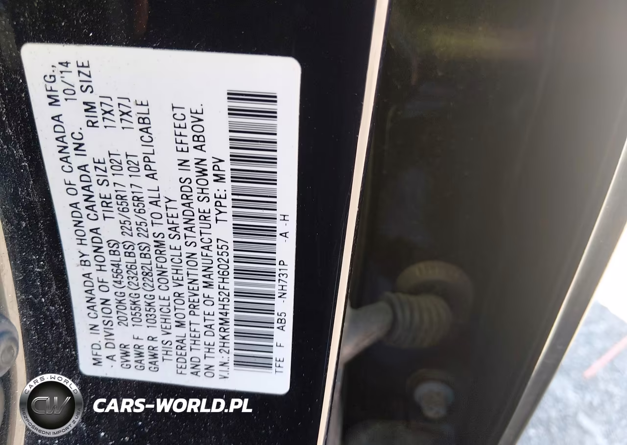 2015 Honda Cr-V Ex VIN:2HKRM4H52FH602557 - 9