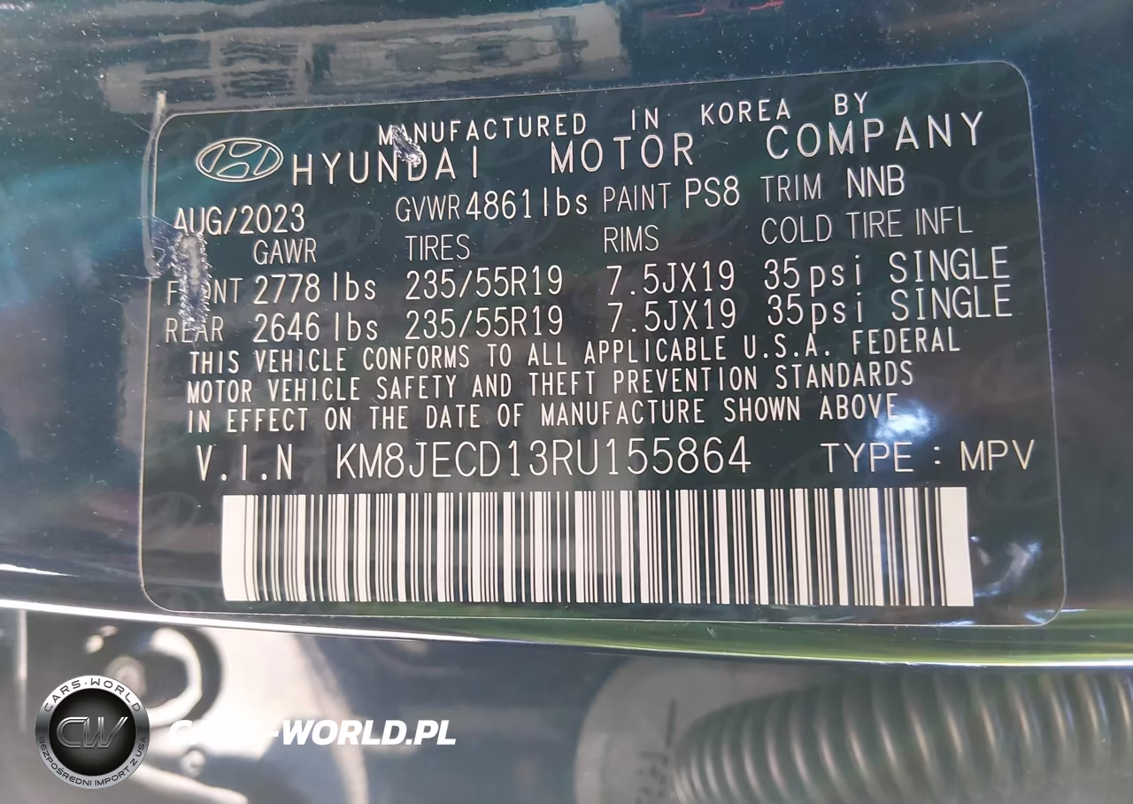 2024 Hyundai Tucson Hybrid Limited VIN:KM8JECD13RU155864 - 9