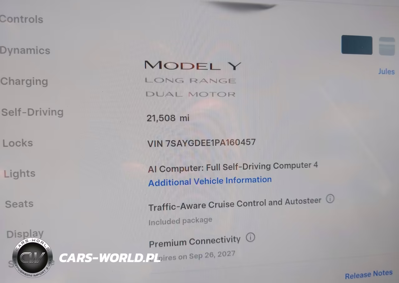 2023 Tesla Model Y Awd-Long Range Dual Motor All-Wheel Drive VIN:7SAYGDEE1PA160457 - 7