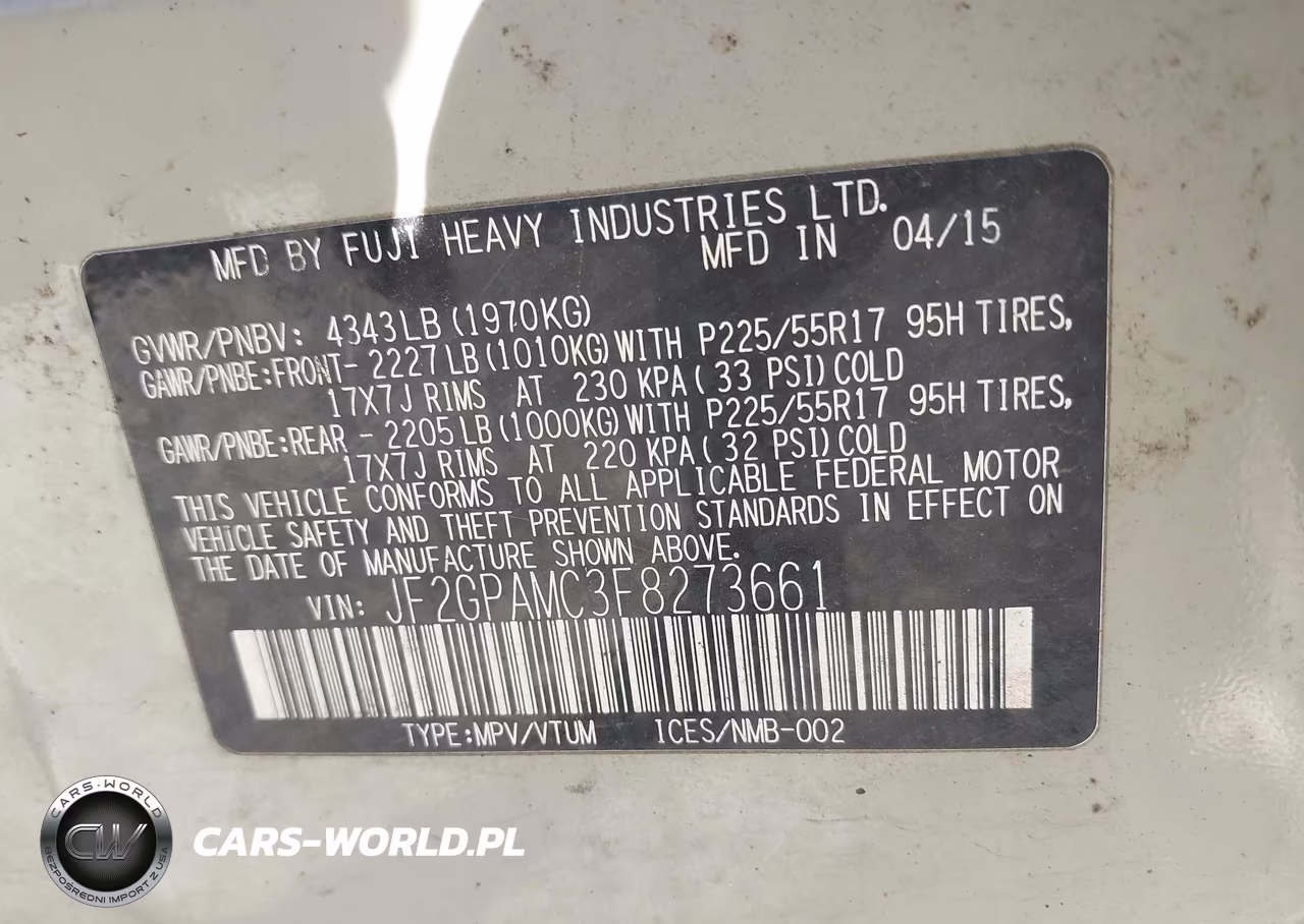 2015 Subaru Xv Crosstrek 2.0I Limited VIN:JF2GPAMC3F8273661 - 9