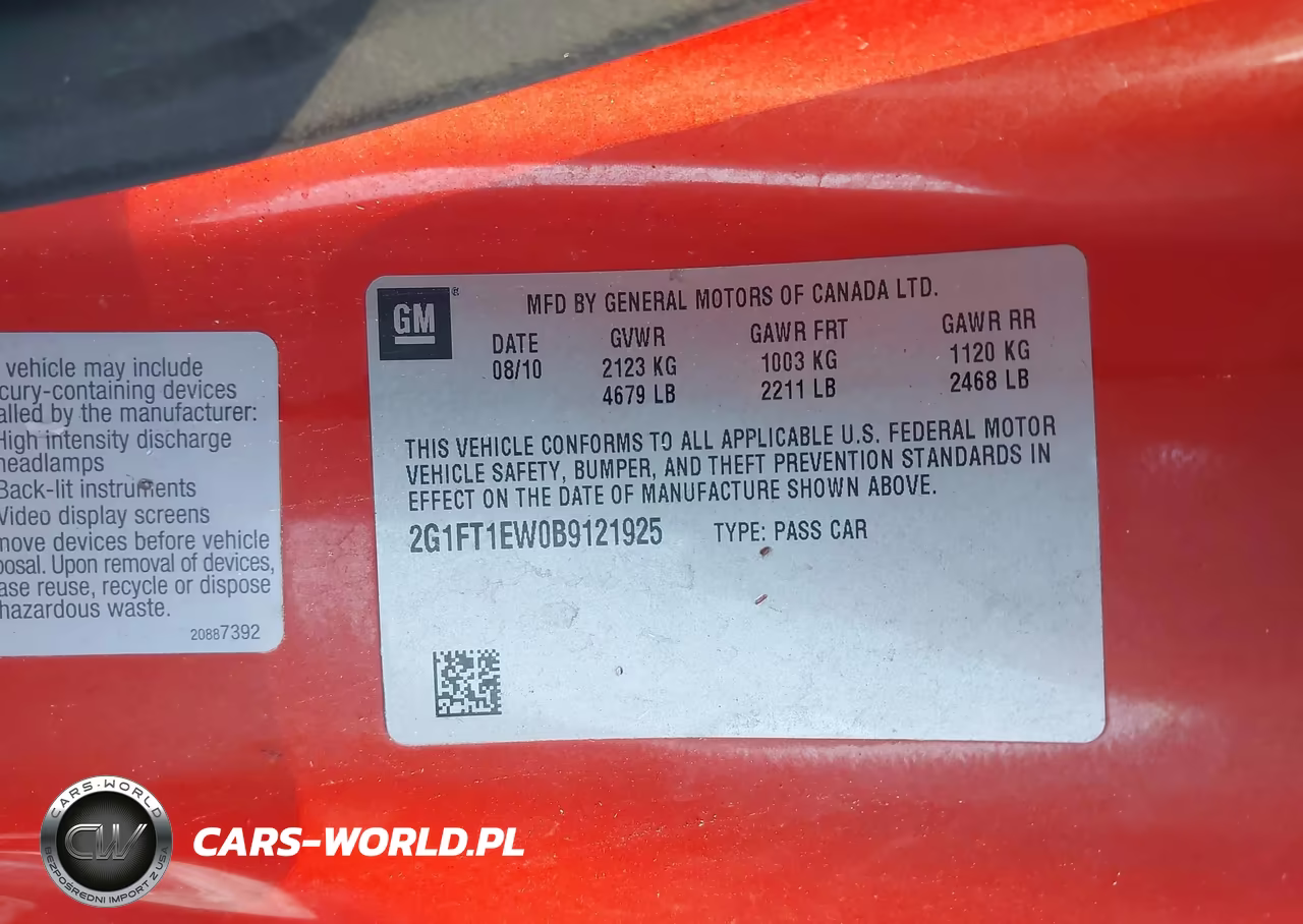 2011 Chevrolet Camaro 2Ss VIN:2G1FT1EW0B9121925 - 9