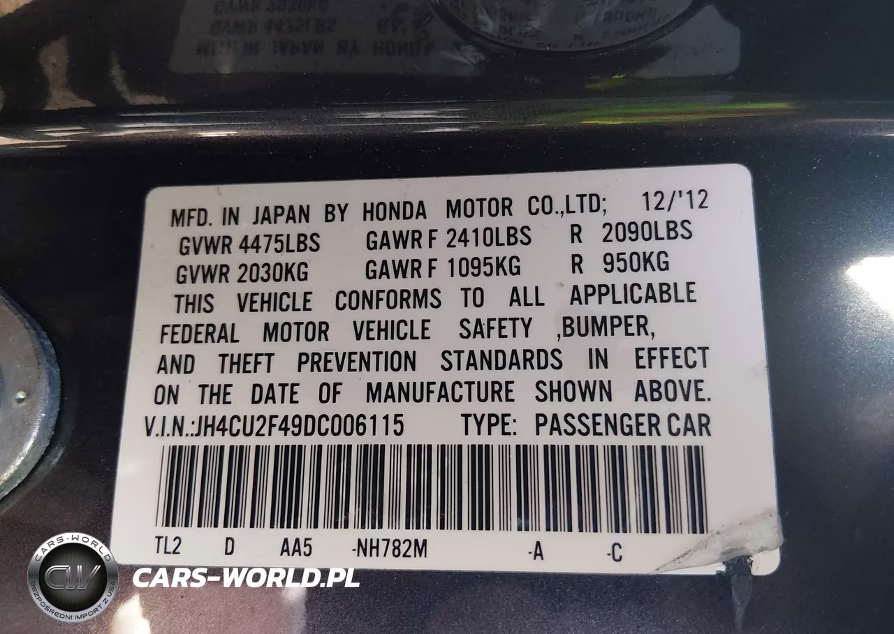2013 Acura Tsx 2.4 VIN:JH4CU2F49DC006115 - 9