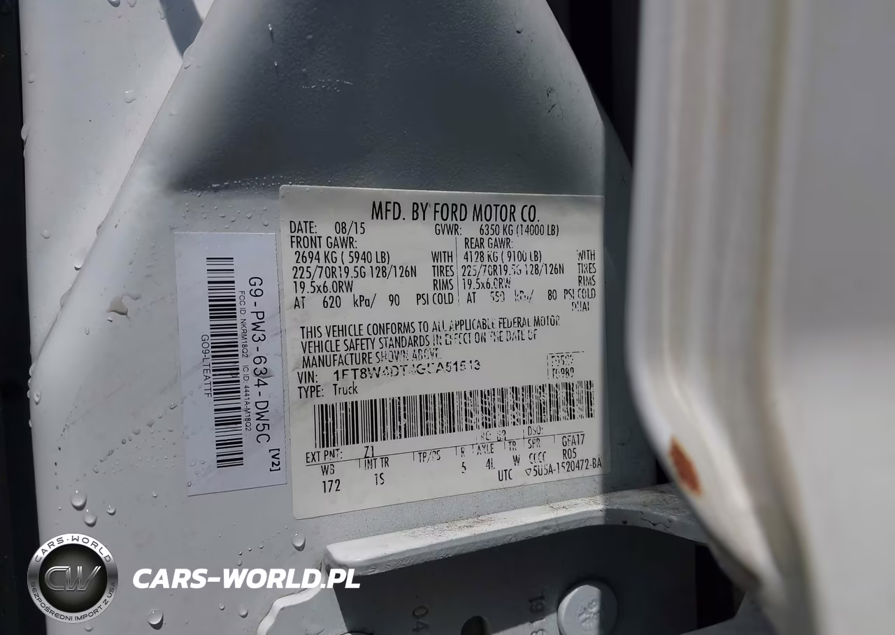 2016 Ford F-450 Xl VIN:1FT8W4DT4GEA51513 - 9