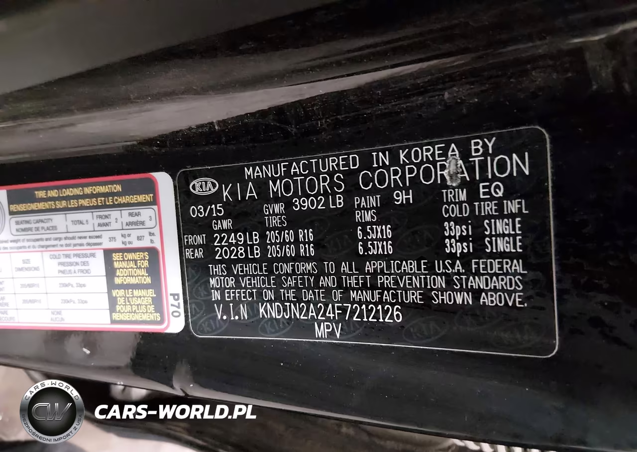 2015 Kia Soul VIN:KNDJN2A24F7212126 - 9