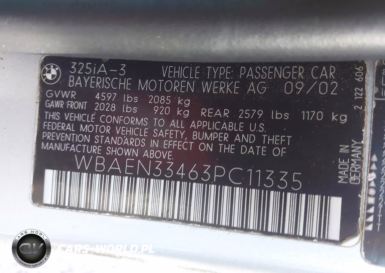 2003 BMW 325It VIN:WBAEN33463PC11335 - 9
