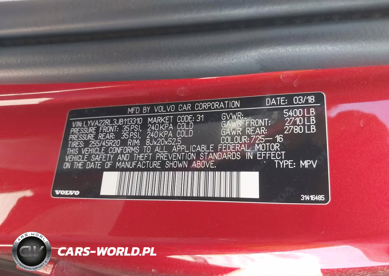 2018 Volvo Xc60 T6 Inscription VIN:LYVA22RL3JB113310 - 9