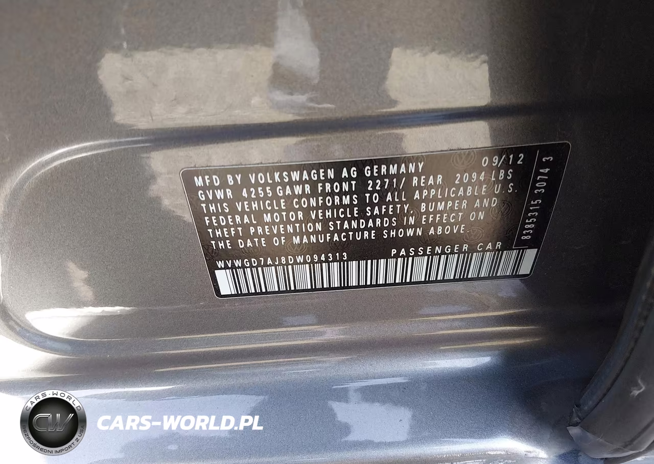 2013 Volkswagen Gti 4-Door VIN:WVWGD7AJ8DW094313 - 9