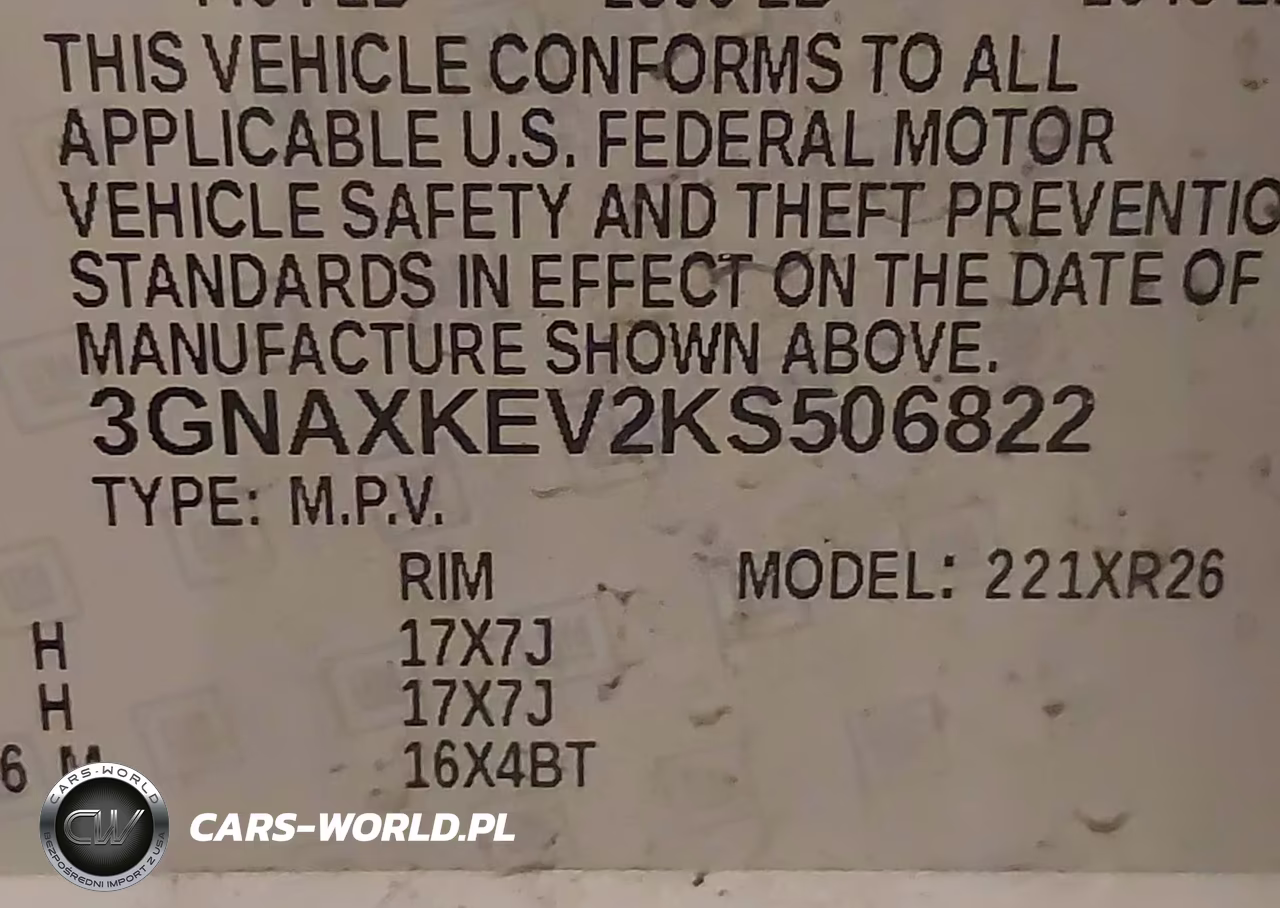 2019 Chevrolet Equinox Lt VIN:3GNAXKEV2KS506822 - 9
