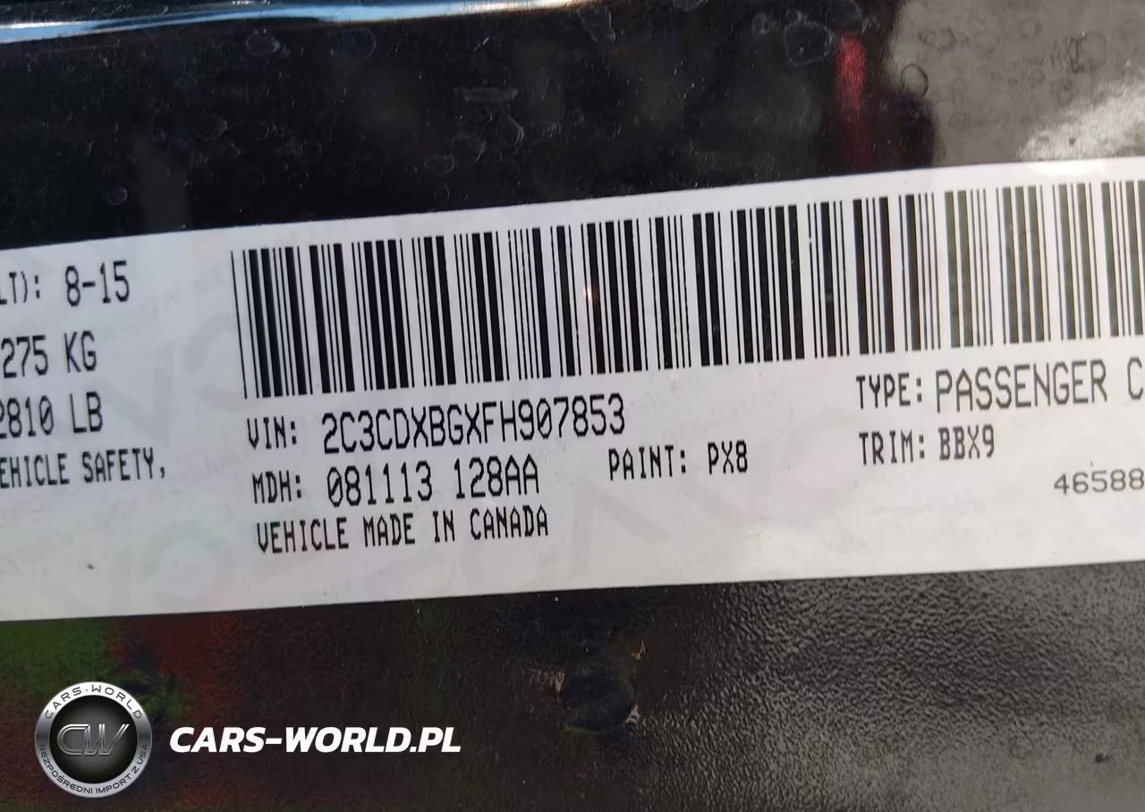 2015 Dodge Charger Se VIN:2C3CDXBGXFH907853 - 9