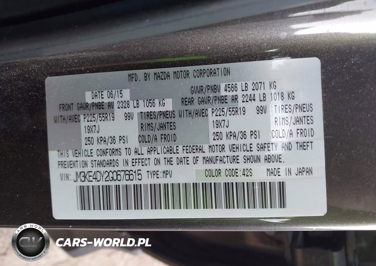 2016 Mazda Cx-5 Grand Touring VIN:JM3KE4DY2G0676615 - 9