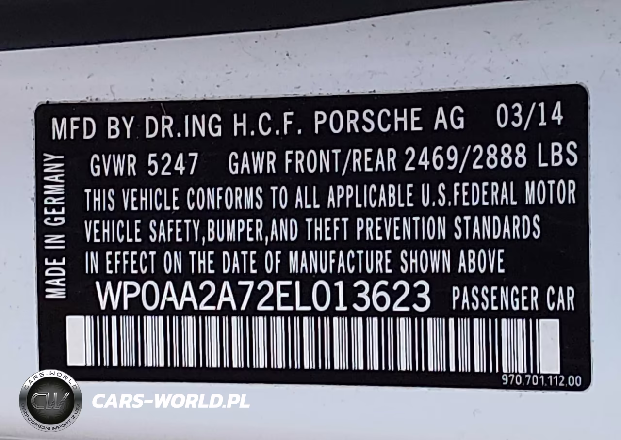 2014 Porsche Panamera 4 VIN:WP0AA2A72EL013623 - 9