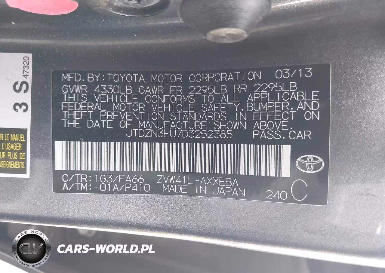 2013 Toyota Prius V Two VIN:JTDZN3EU7D3252385 - 9
