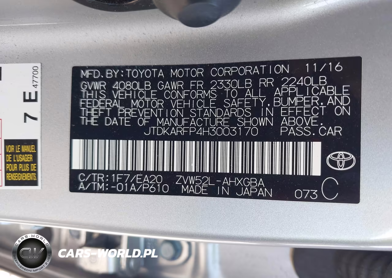 2017 Toyota Prius Prime Premium VIN:JTDKARFP4H3003170 - 9