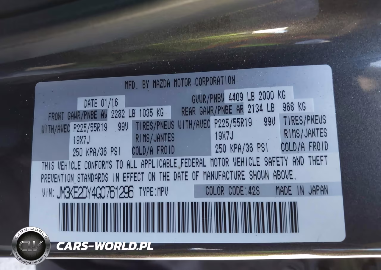 2016 Mazda Cx-5 Grand Touring VIN:JM3KE2DY4G0761296 - 9