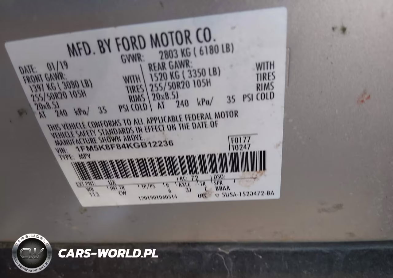 2019 Ford Explorer Limited VIN:1FM5K8F84KGB12236 - 9