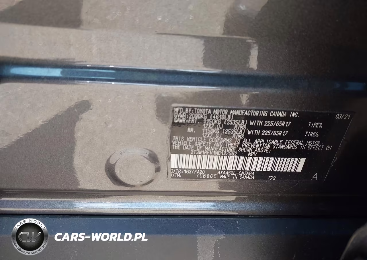2021 Toyota Rav4 Xle VIN:2T3W1RFV1MC127552 - 9