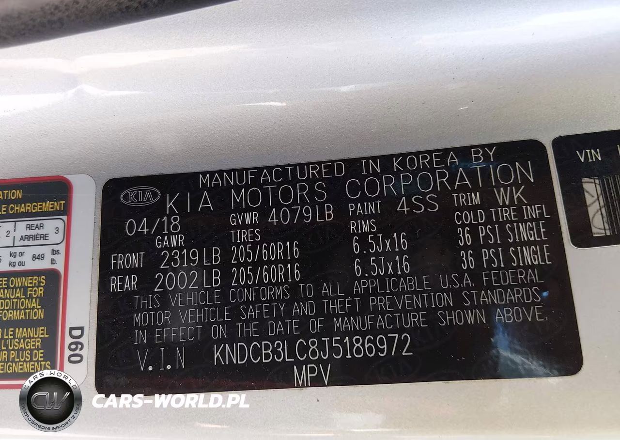 2018 Kia Niro Fe VIN:KNDCB3LC8J5186972 - 9