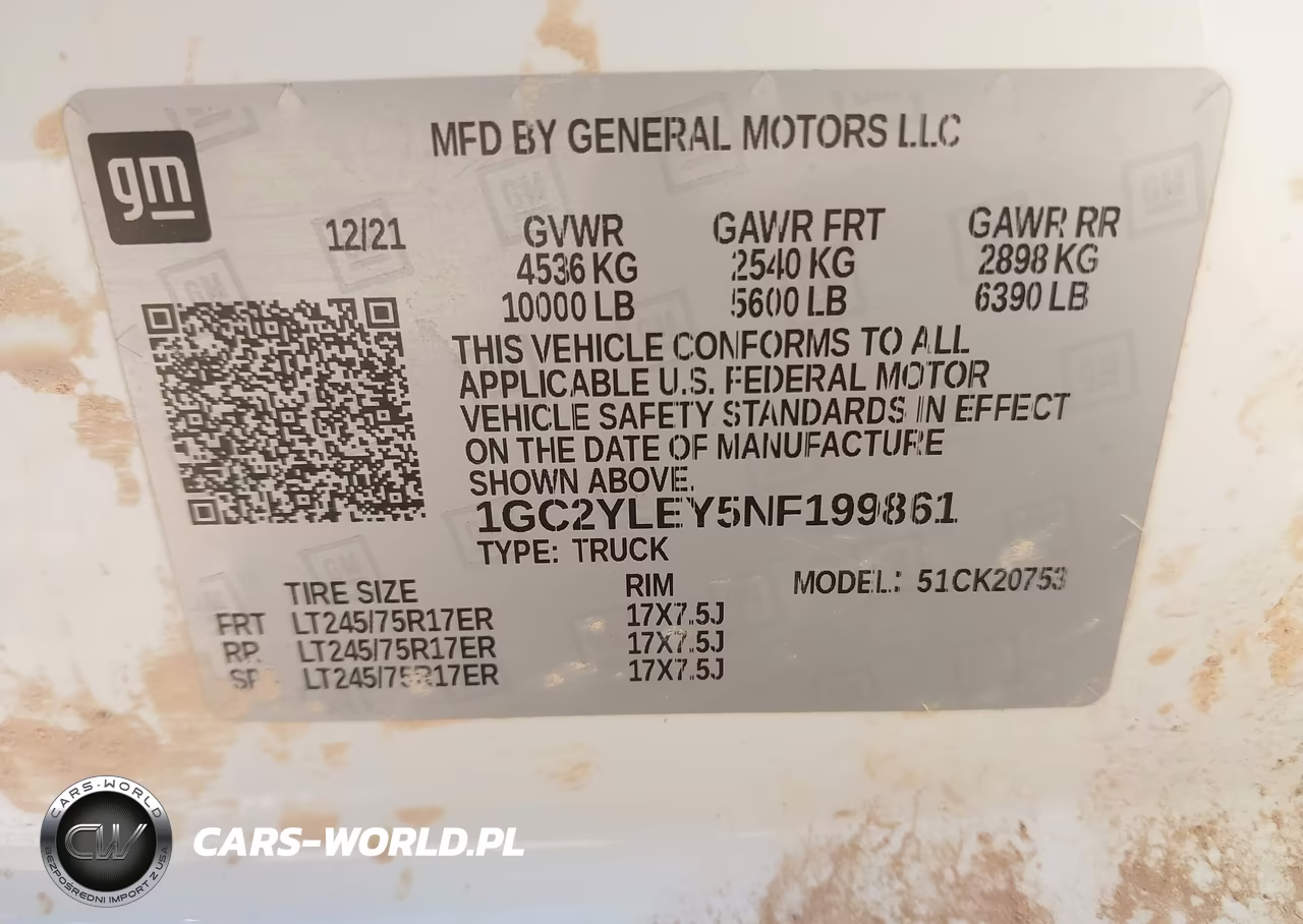 2022 Chevrolet Silverado 2500Hd VIN:1GC2YLEY5NF199861 - 9