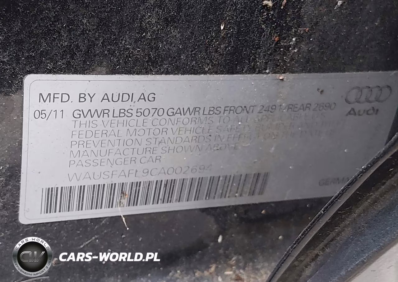 2012 Audi A4 2.0T Premium VIN:WAUSFAFL9CA002694 - 9