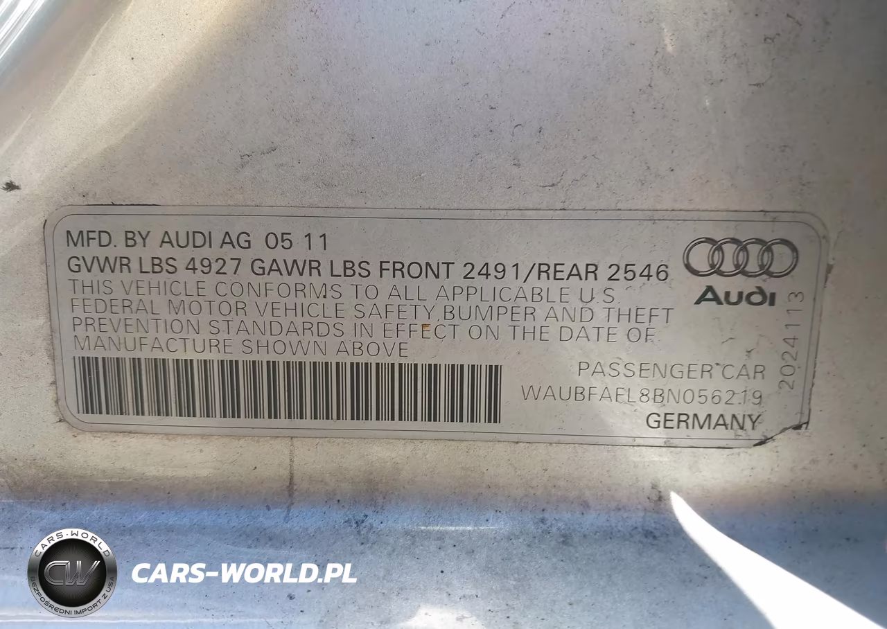 2011 Audi A4 2.0T Premium VIN:WAUBFAFL8BN056219 - 9