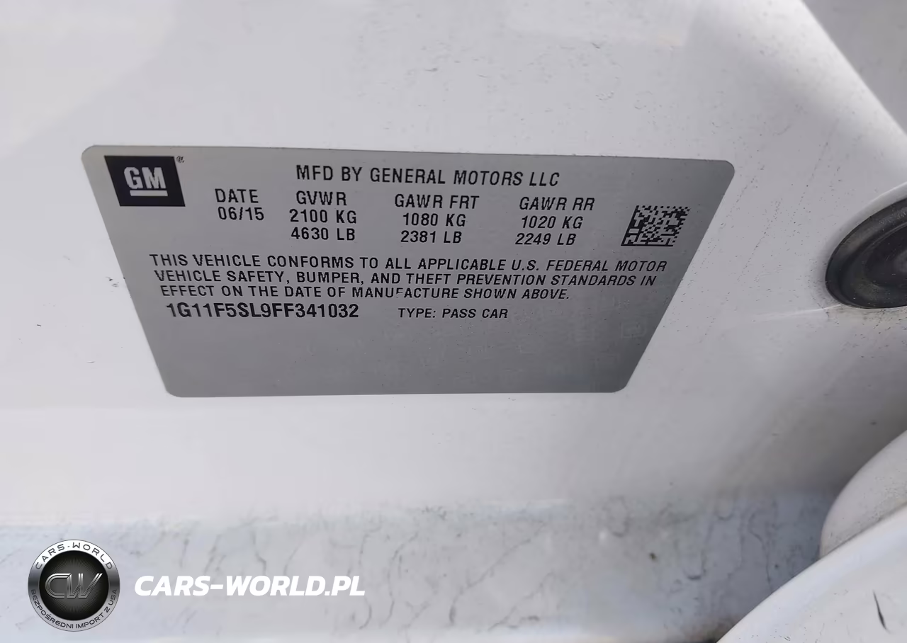 2015 Chevrolet Malibu 1Lz VIN:1G11F5SL9FF341032 - 9