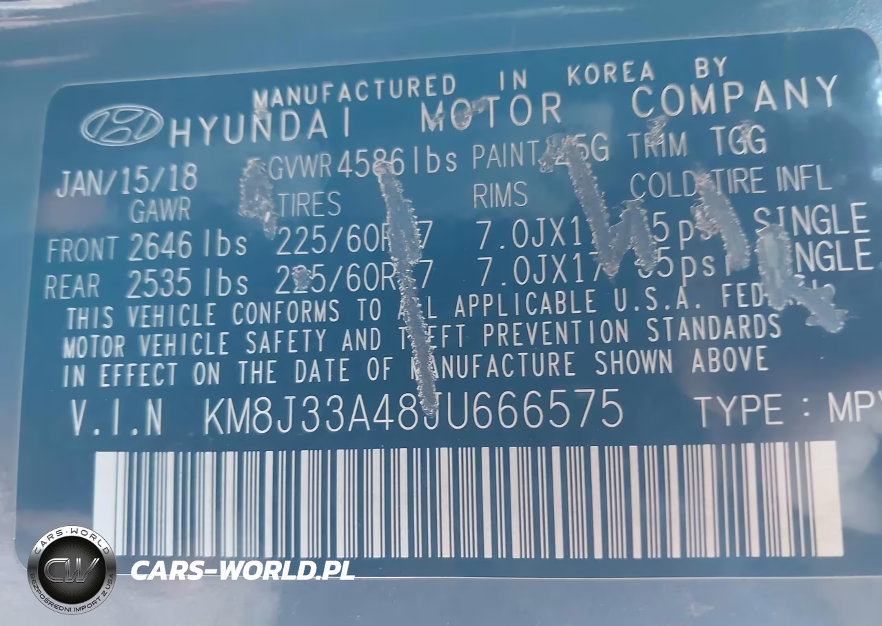 2018 Hyundai Tucson Sel VIN:KM8J33A48JU666575 - 9