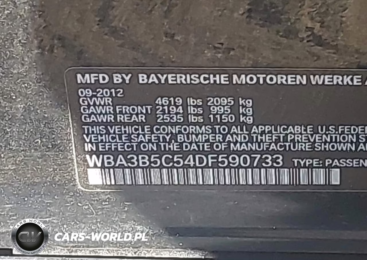 2013 BMW 328I xDrive VIN:WBA3B5C54DF590733 - 9