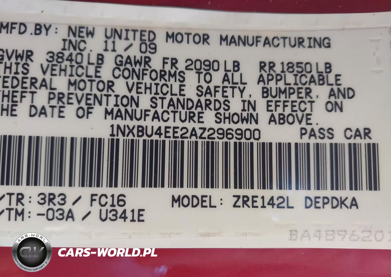 2010 Toyota Corolla Le VIN:1NXBU4EE2AZ296900 - 9