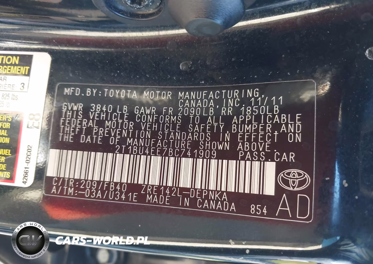 2011 Toyota Corolla Le VIN:2T1BU4EE7BC741909 - 9
