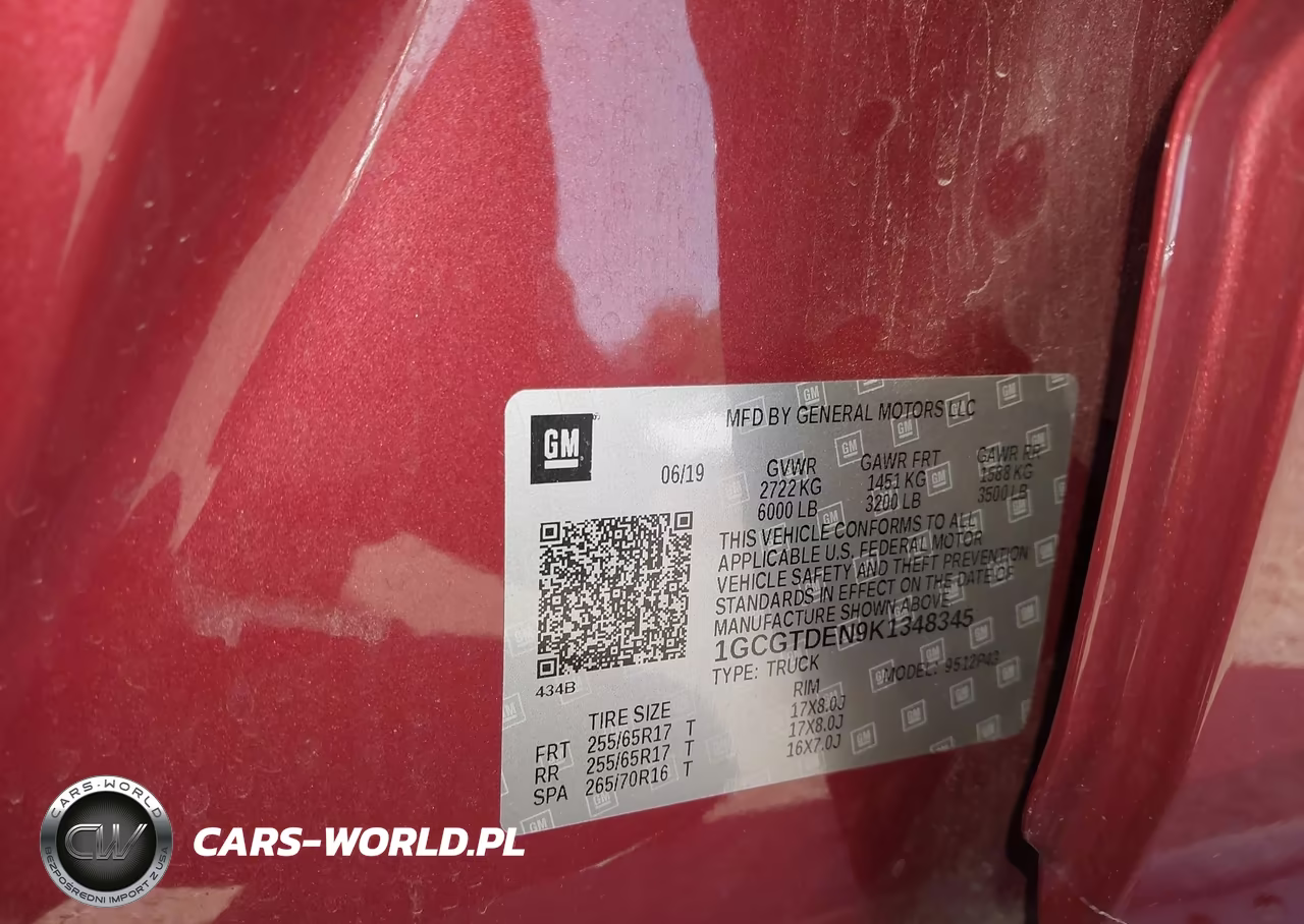 2019 Chevrolet Colorado Z71 VIN:1GCGTDEN9K1348345 - 9
