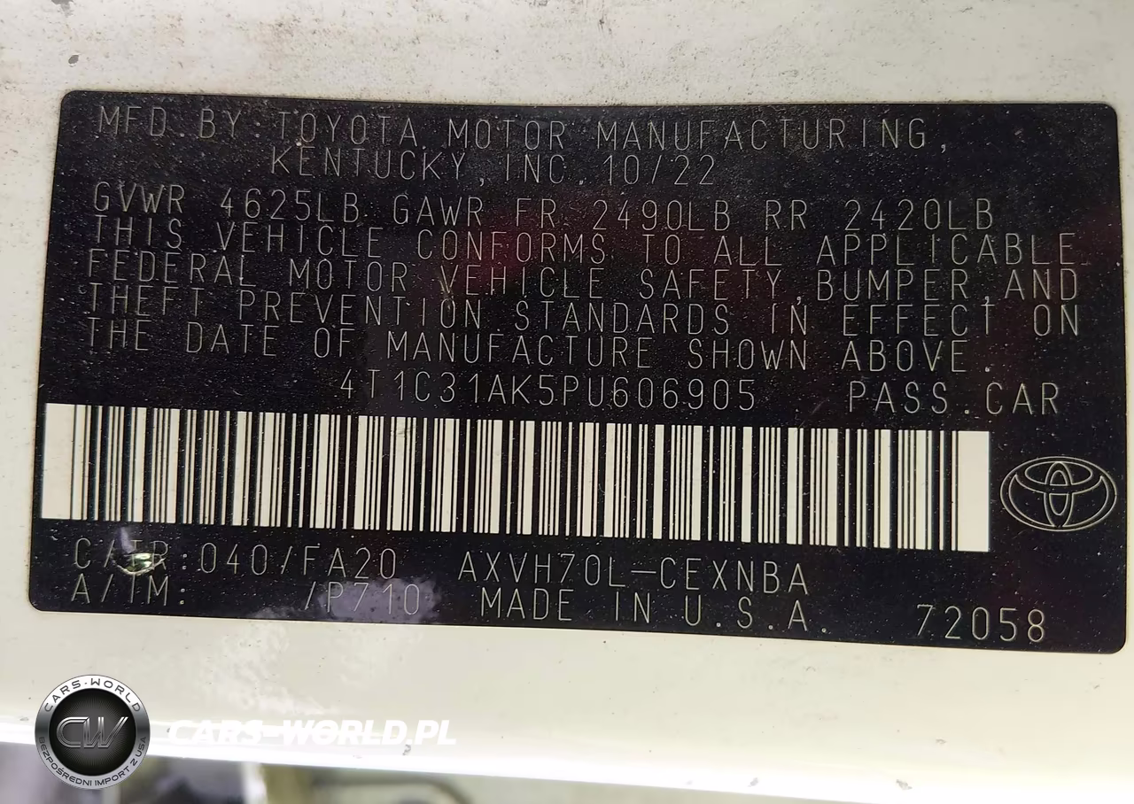2023 Toyota Camry Le Hybrid VIN:4T1C31AK5PU606905 - 9