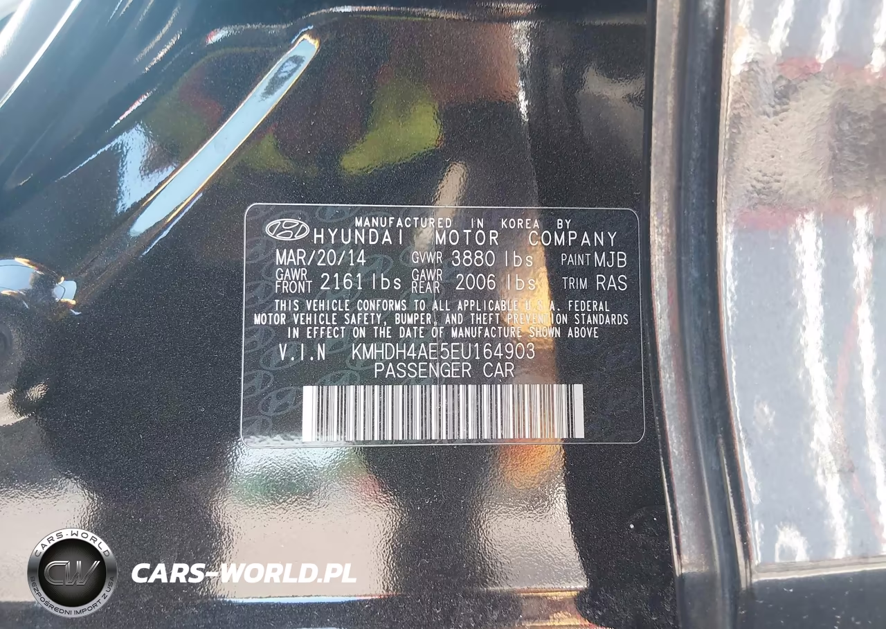 2014 Hyundai Elantra Se VIN:KMHDH4AE5EU164903 - 9